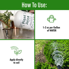 Probiotic-rich blend image suggesting 250+ probiotics for soil health.