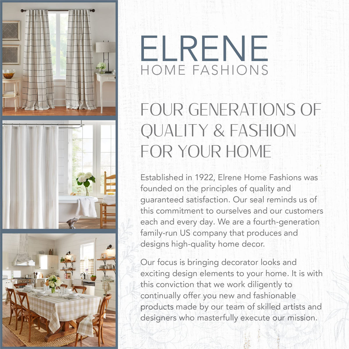 Easy-care curtain for outdoor living spaces, Elrene Highland Stripe panel, machine washable.