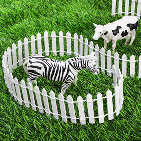 Elsjoy white mini fairy fence, easy to cut, customize lengths.