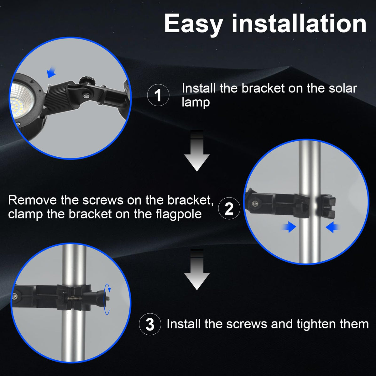 Easy installation with clip and anti-slip sticker included.