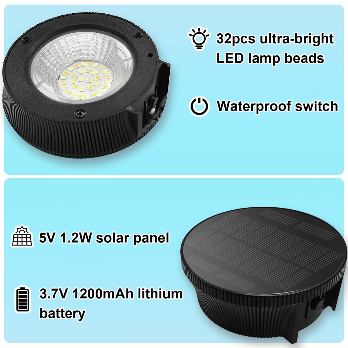 Durable IP65 waterproof Elsollit flag light withstands rain and snow.