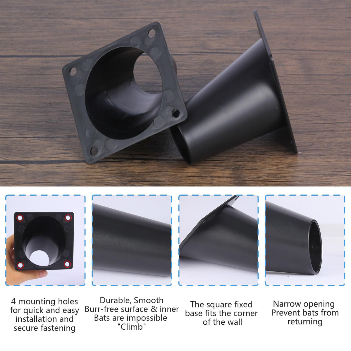 Elspezi durable plastic bat trap emphasizes long-lasting, reusable use