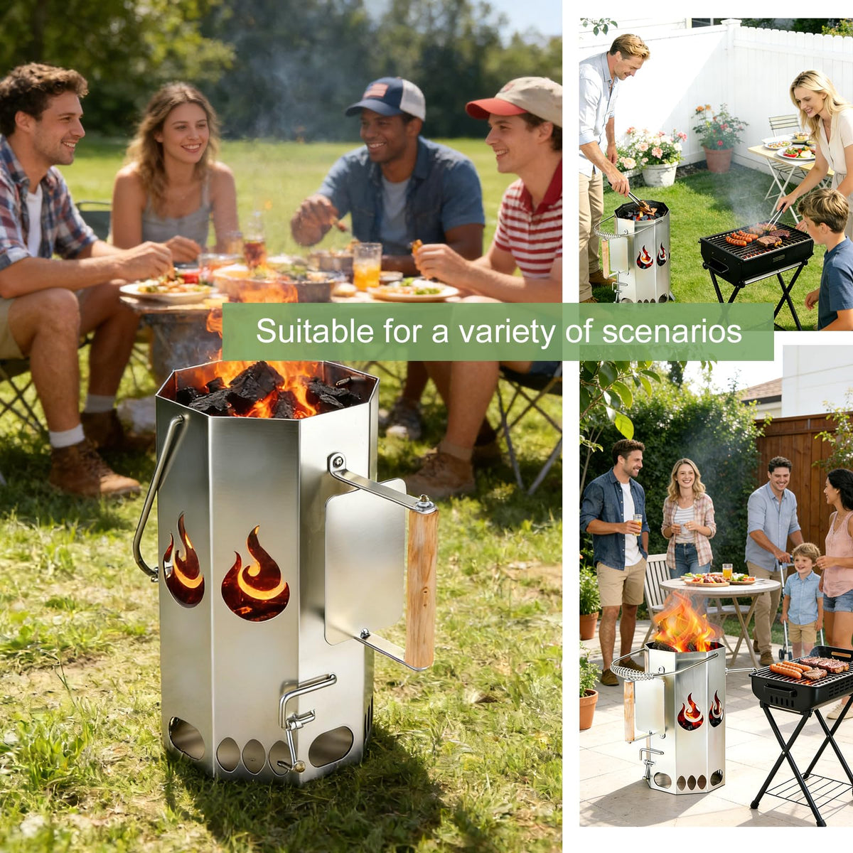 Ember Echo XL steel construction stands up to years of high-heat use.