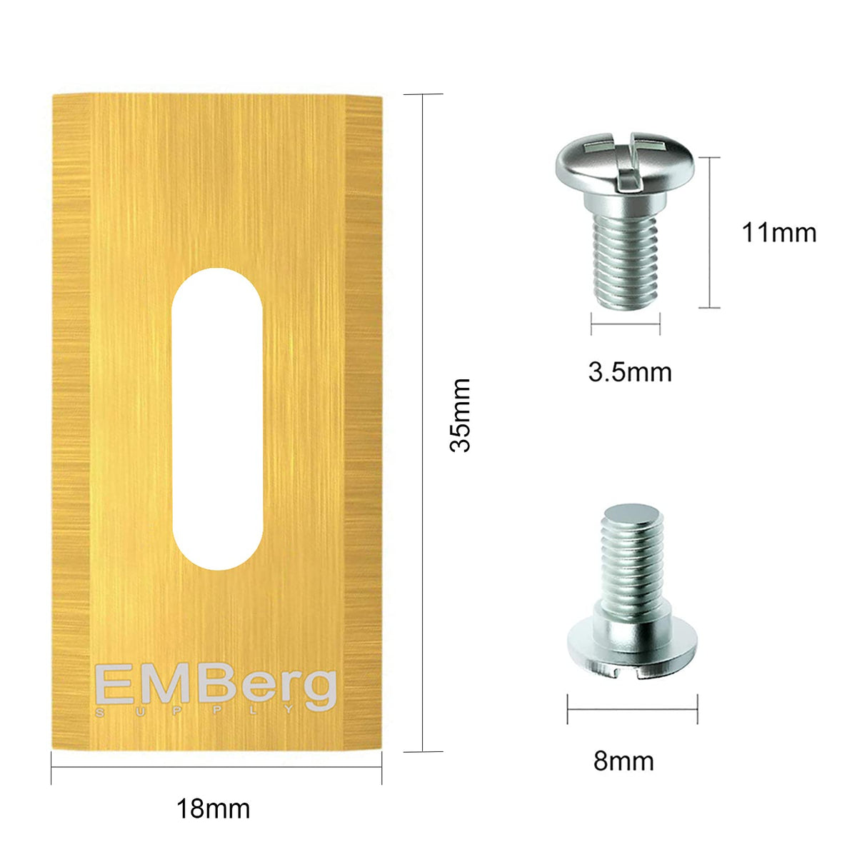 EMBergSupply blade set with screws included for easy replacement