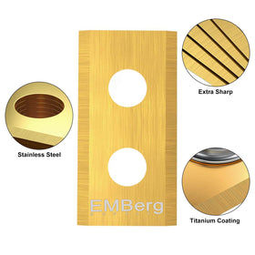EMBerg Endurance Blades screw kit included makes blade changes quick.