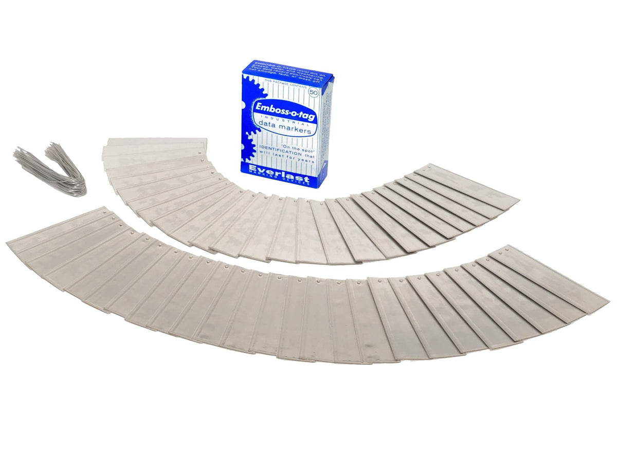 Emboss-O-Tag double-sided outdoor label for durable plant tagging