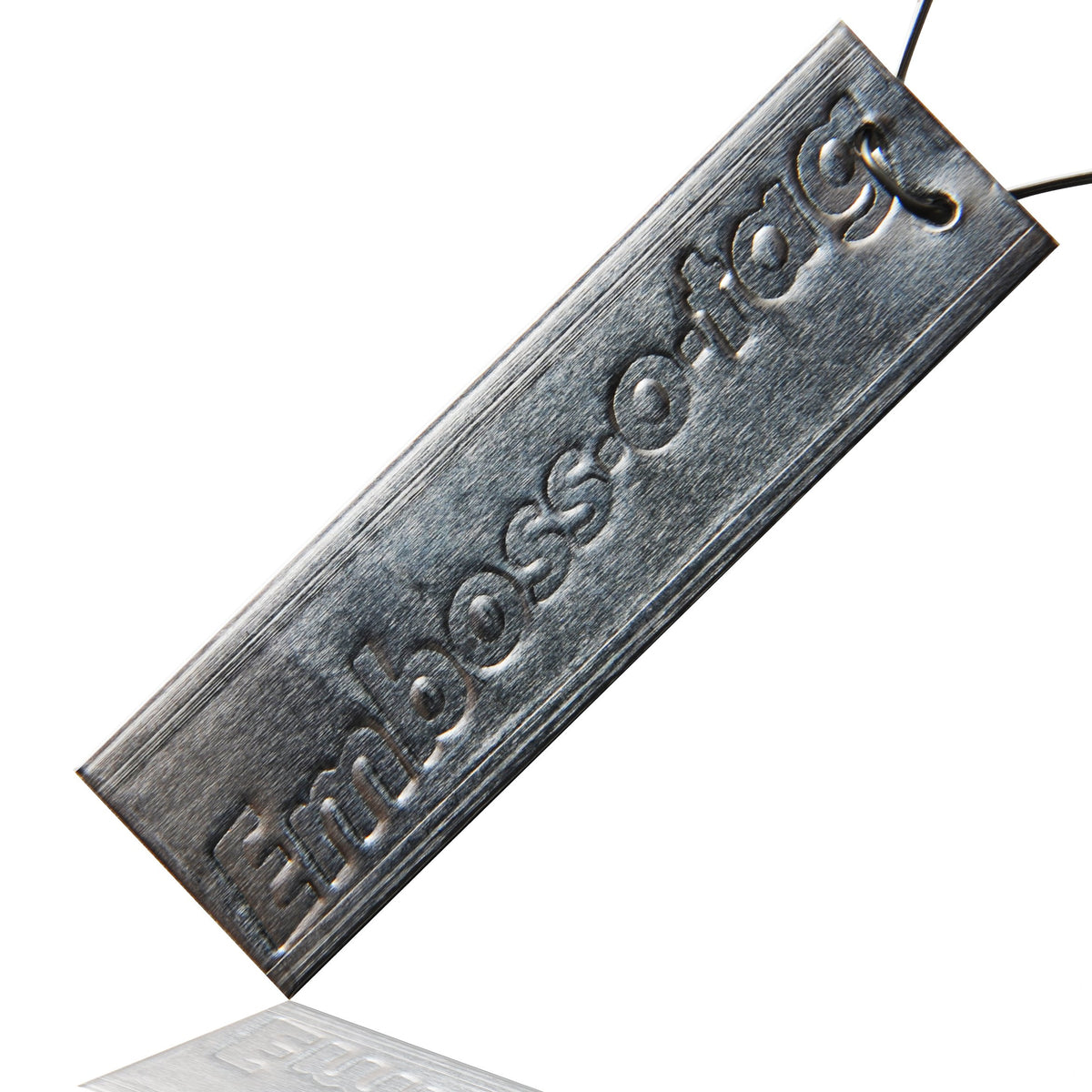 Emboss-O-Tag valve tag suited for outdoor tagging
