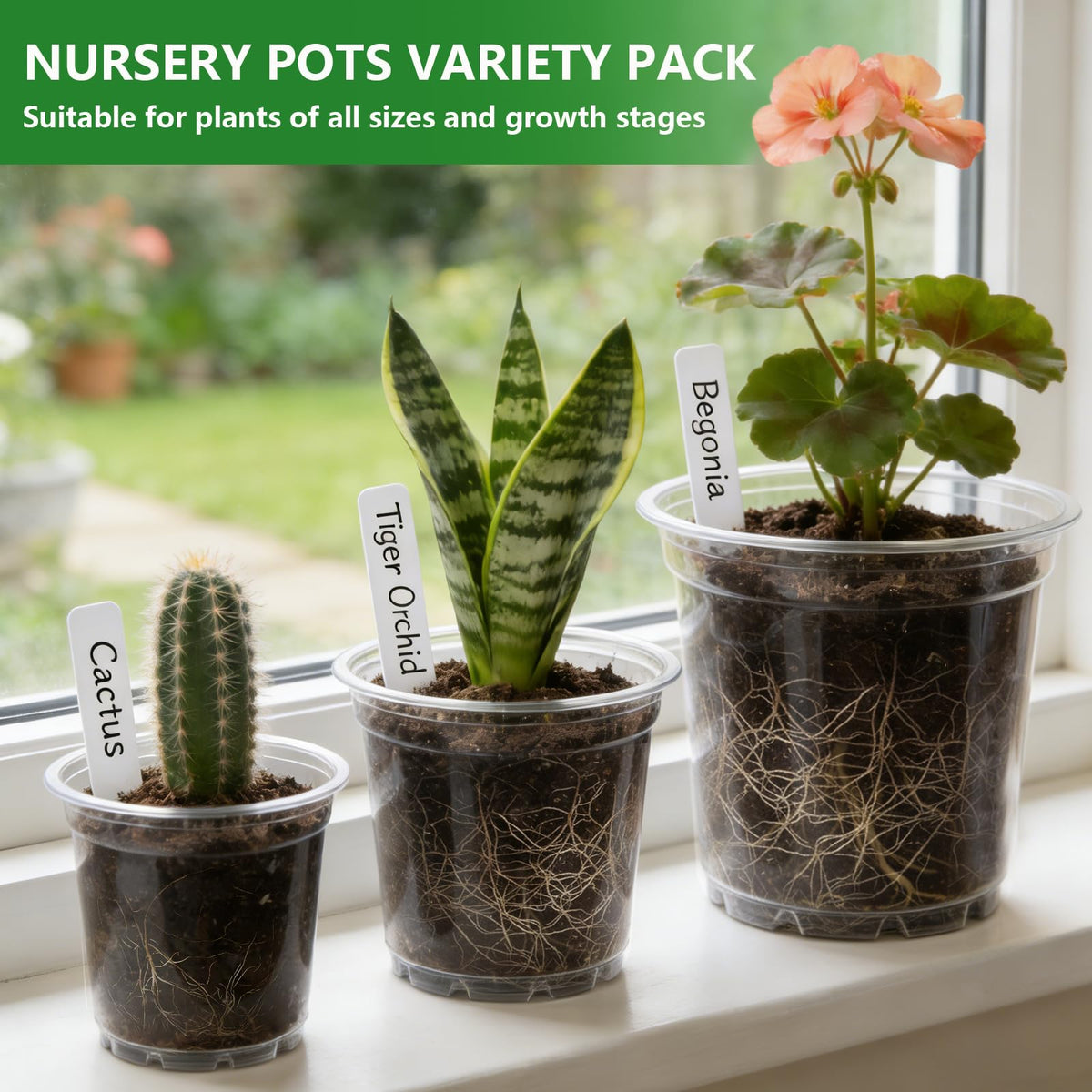 Embrasun nursery pot 8 holes promotes drainage and healthy root airflow.