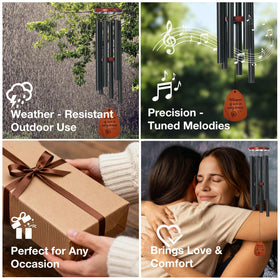 Emelunox mute control wind chimes allowing resonance adjustment