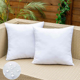 EMEMA waterproof pillow insert keeps cushions dry during outdoor use.