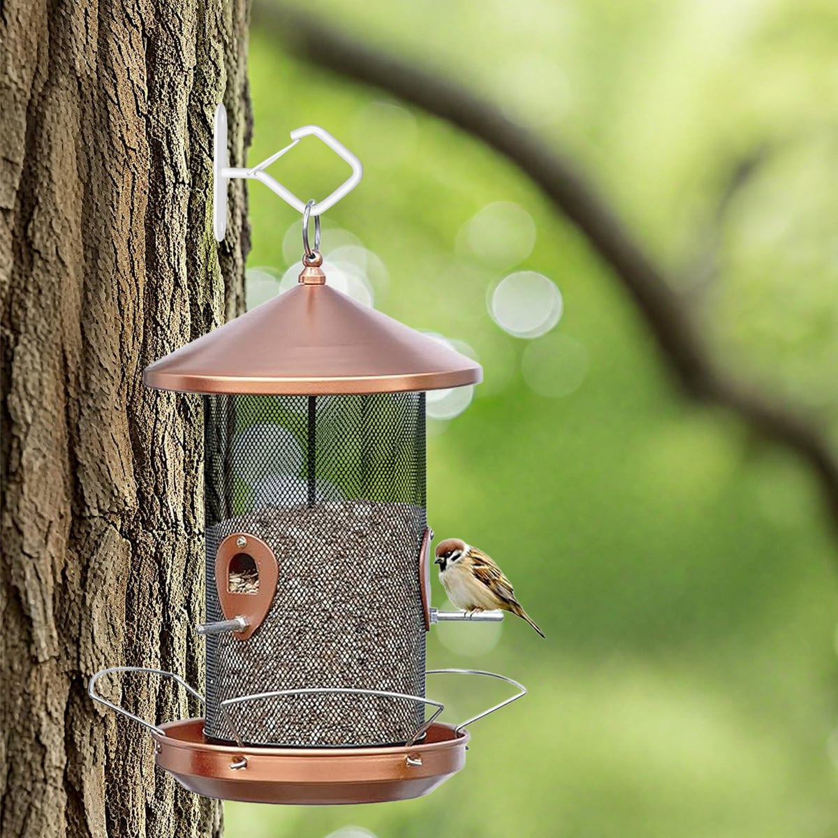 Emiluil versatile hanging solution for plants, chimes, and decor.