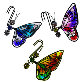 EMINGSKY hand-painted butterfly details elevate potted plant displays.
