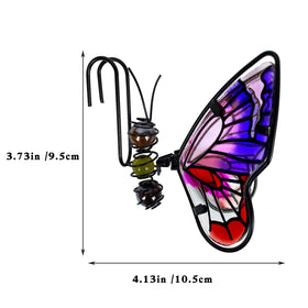EMINGSKY swaying butterfly garden ornament adds motion to balcony greenery.