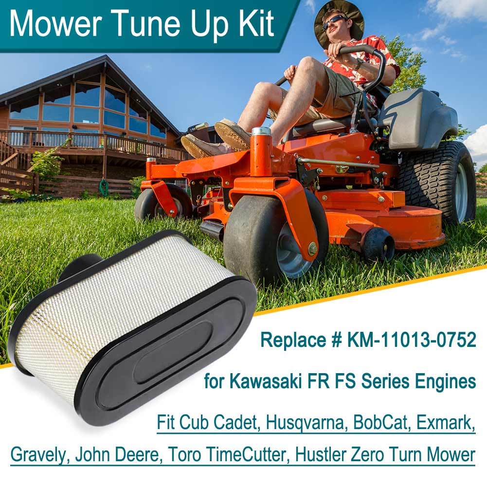 Emmawin oil filter keeps Kawasaki FR engines lubricated with clean oil.
