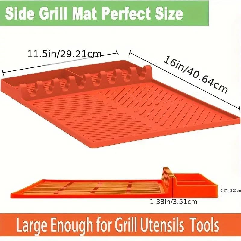 Close-up of heat-resistant silicone surface for durable outdoor grilling.