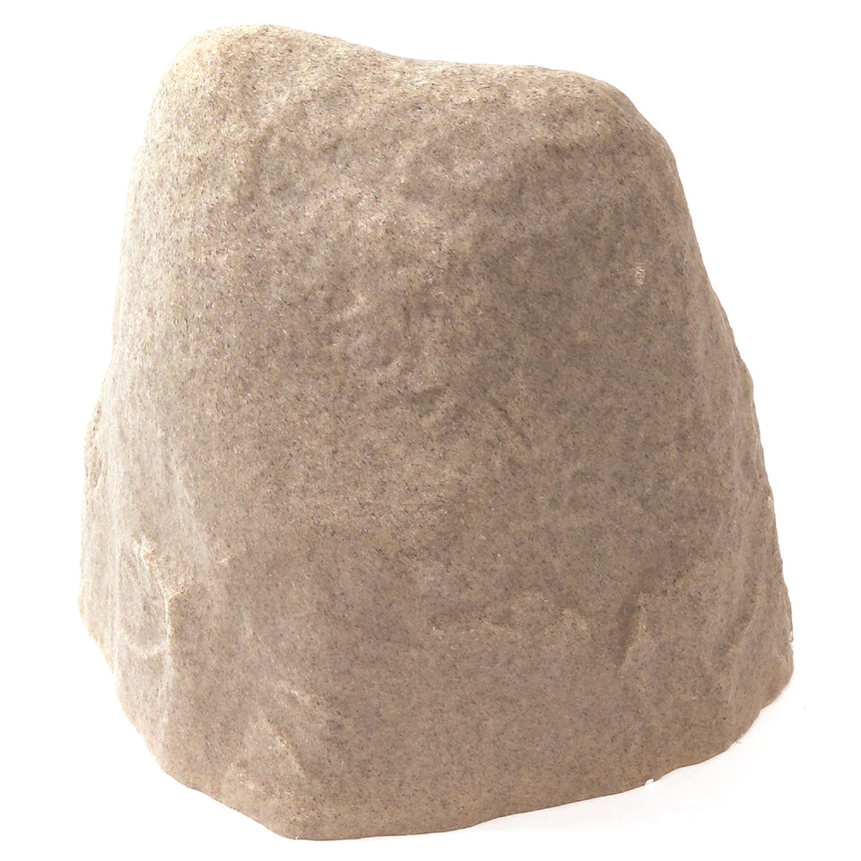 Emsco Group landscape rock with natural sandstone appearance blends with garden beds.