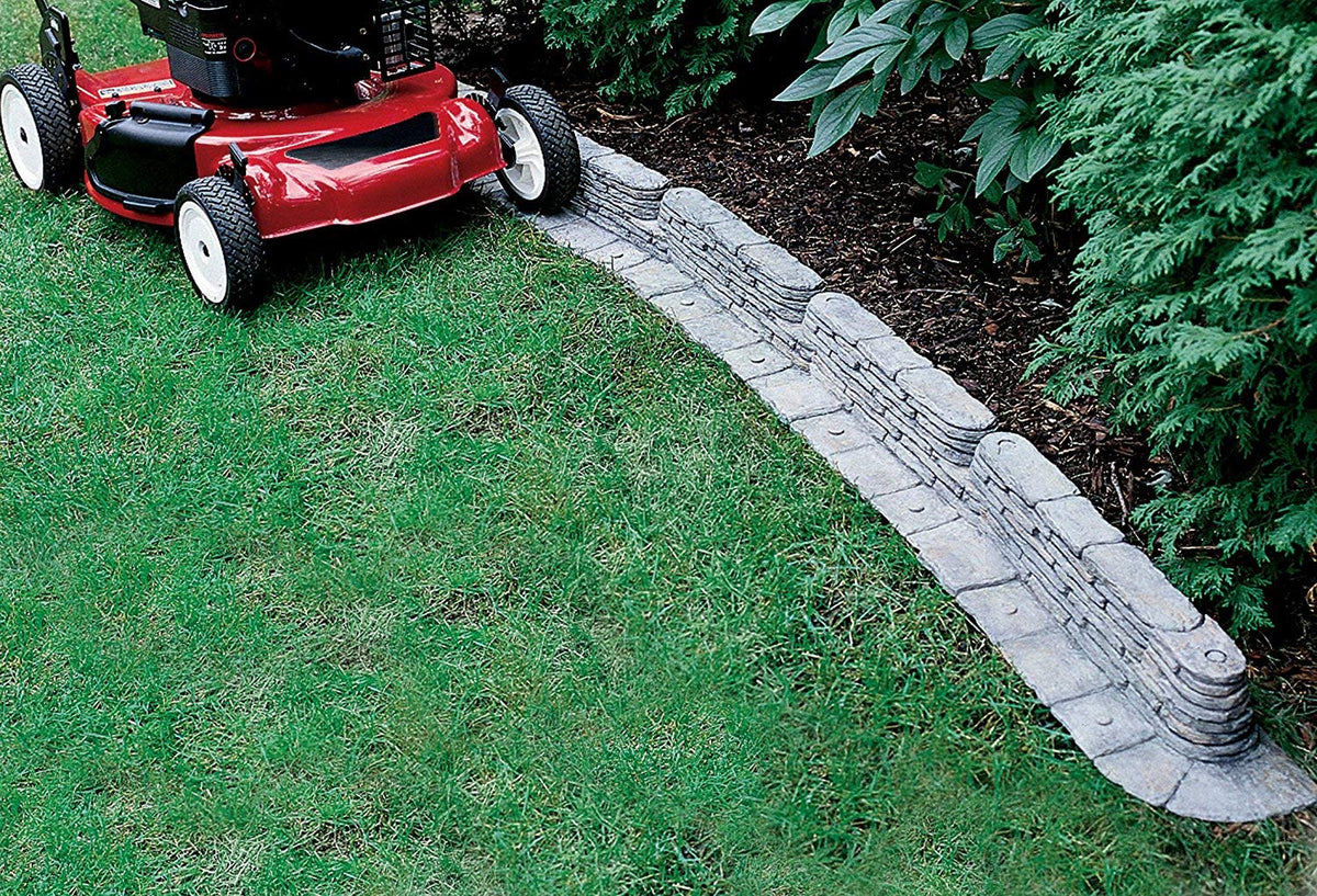 Emsco Group Bedrocks adjustable pieces enable 90° and 180° turns for curves.
