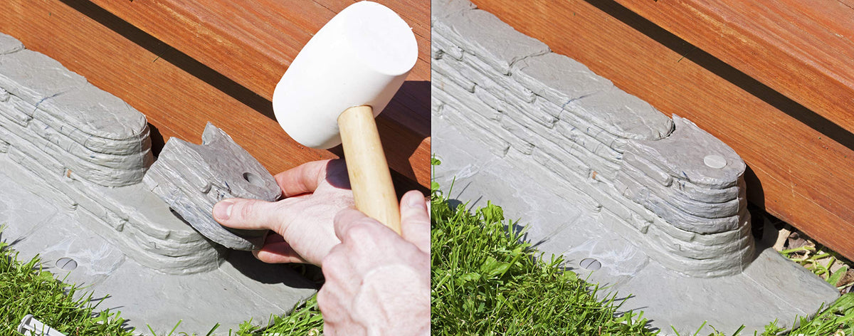 Emsco Group Bedrocks design blends with greens and browns.