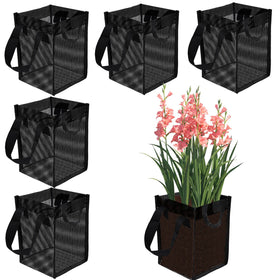 Emsiok 6-pack pond baskets with sturdy handles for easy relocation.