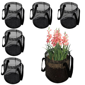 Emsiok 6 pack mesh pond baskets with strong handles for easy planting