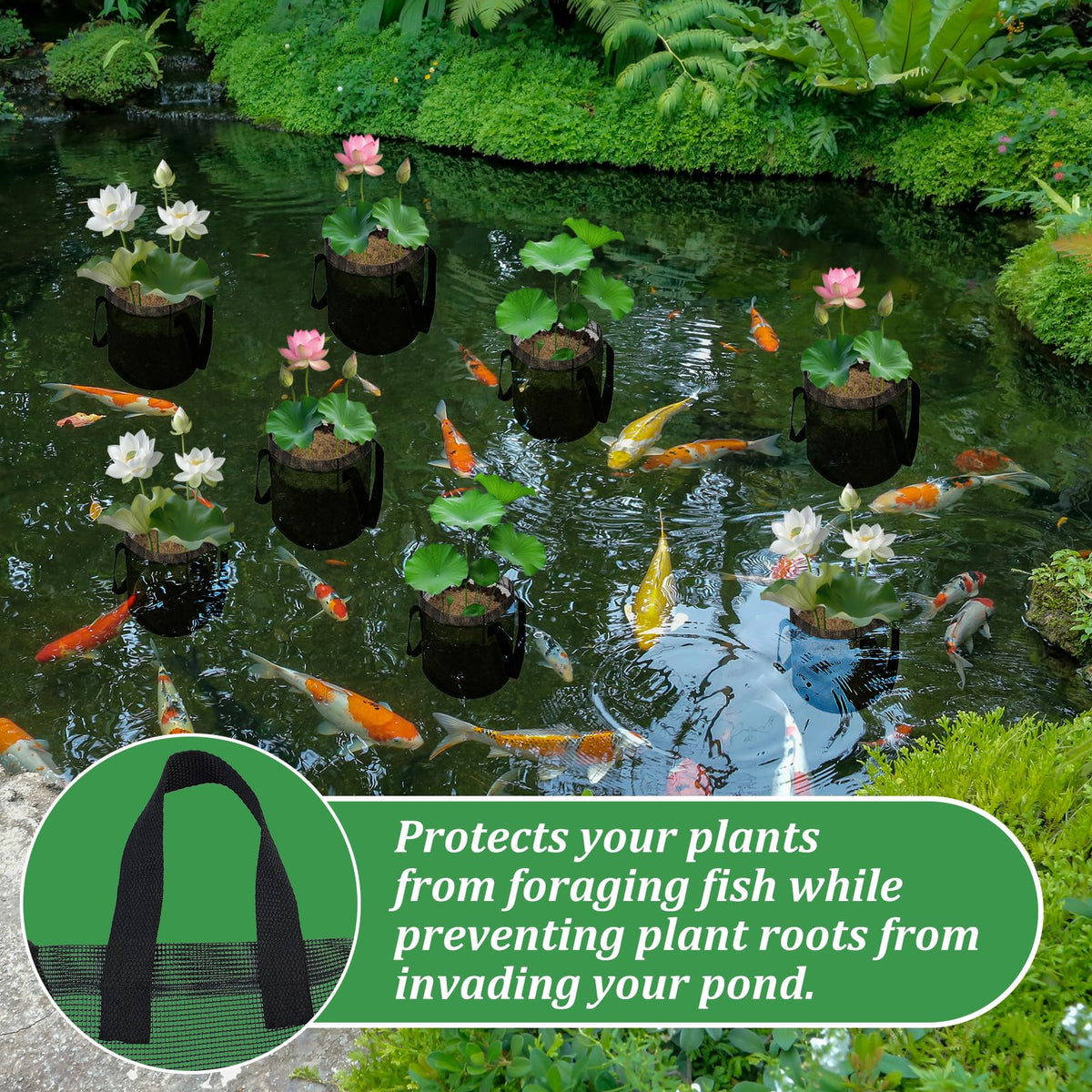 Emsiok durable mesh resists tearing in aquatic environments