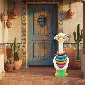 EMUTOL porch goose outfit soft hay and fabric for long lasting display