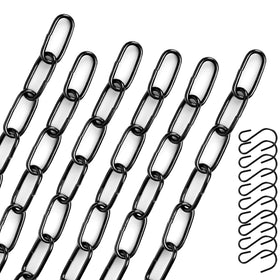 ENATECLITE black hanging plant chain close-up for sturdy balcony use.