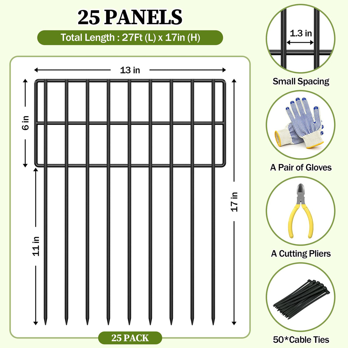 Enayplon rustproof metal stakes stay sturdy through rain and sun.