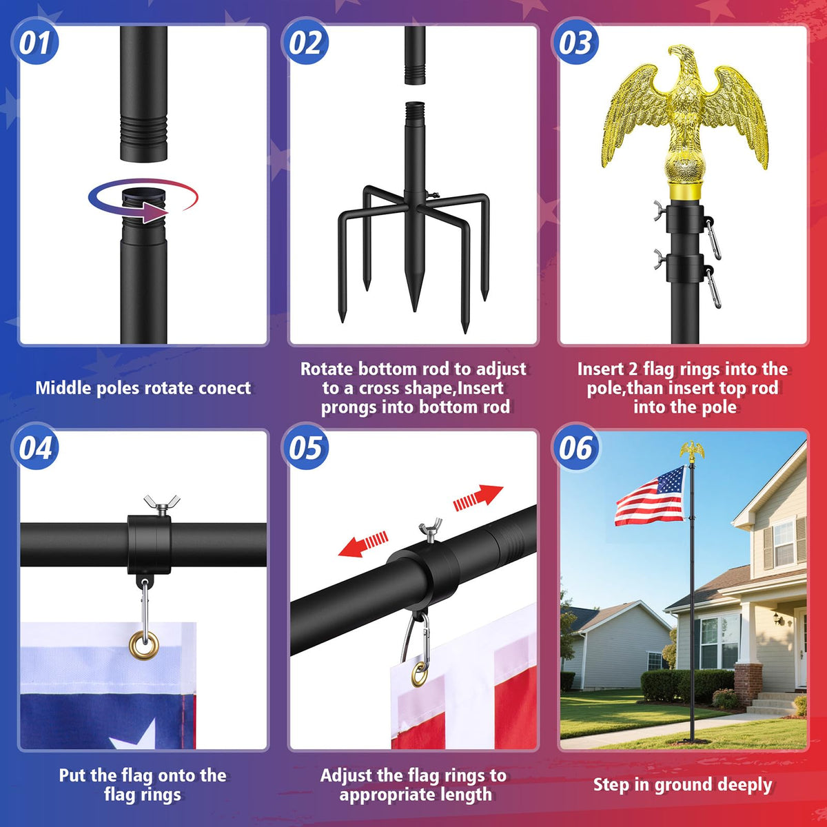 Enayplon flag pole boosts curb appeal and visibility