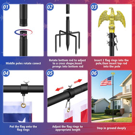 Enayplon flag pole boosts curb appeal and visibility