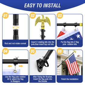 Enayplon weather-ready flag pole designed for durable outdoor use.