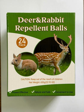 Enbabbor 24-pack deer-rabbit-repellent-ball ready for quick placement around beds