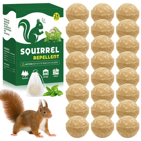 Enbabbor 24-pack Squirrel Repellent Balls in outdoor use deterring garden nibbling