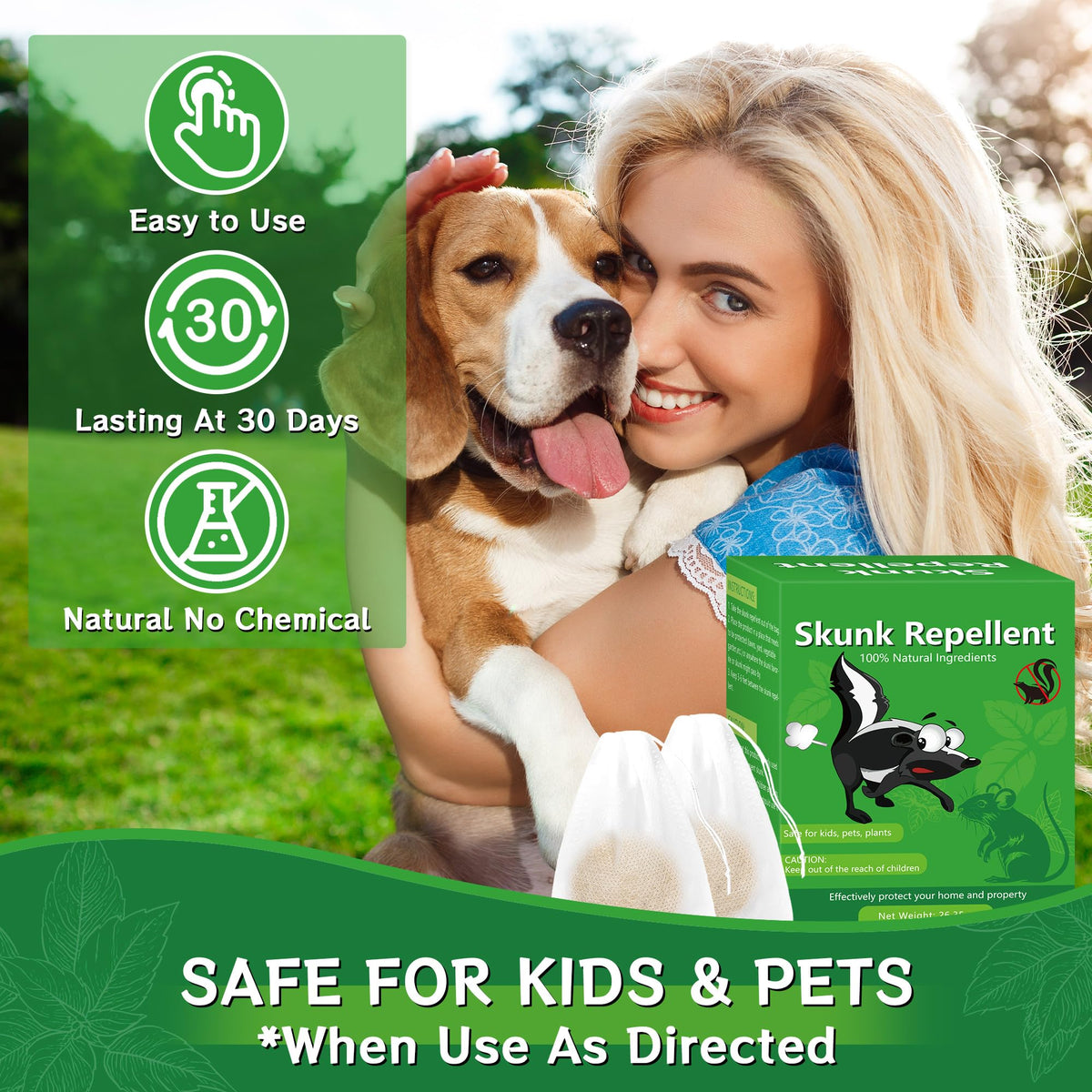 Enbabbor pet-safe rodent deterrent protects families and pets with natural peppermint