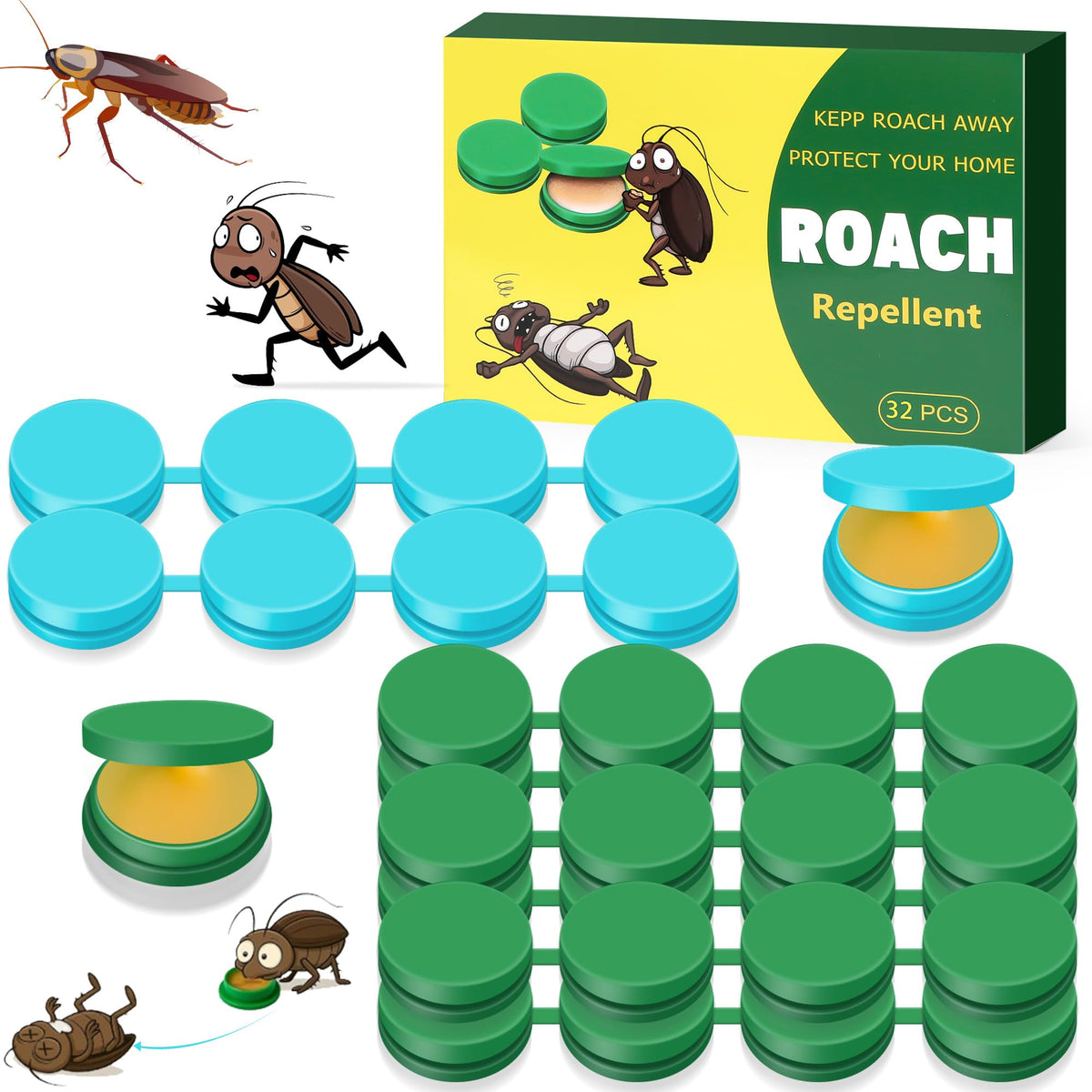 Enbabbor cockroach gel bait pack front view for long-lasting pest control