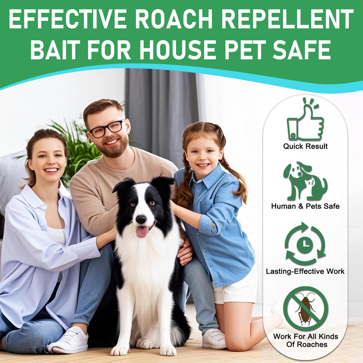 Enbabbor cockroach gel bait under sink supports indoor control