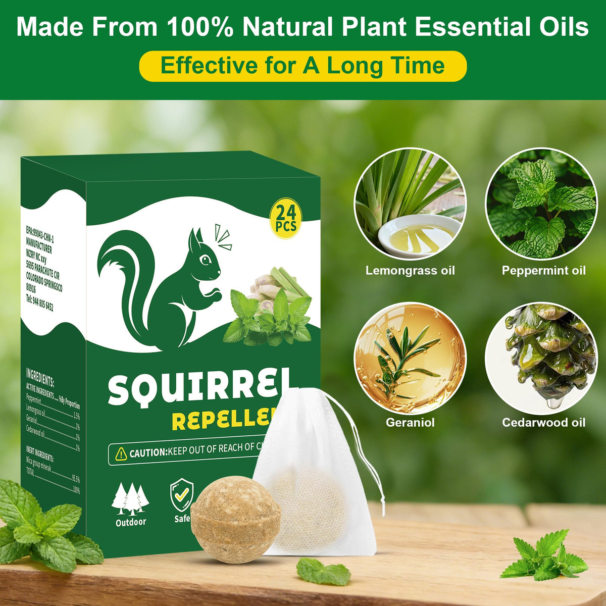 Enbabbor Squirrel Repellent Balls ideal for attic and garage to discourage nesting
