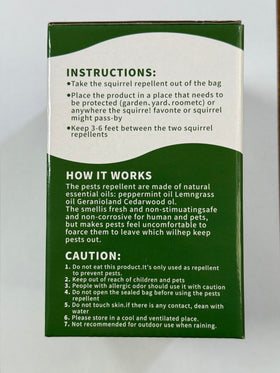 Enbabbor packaging and instructions for outdoor use