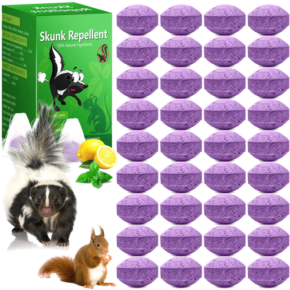 Enbabbor Skunk Repellent pack on porch deters pests while keeping pets safe.