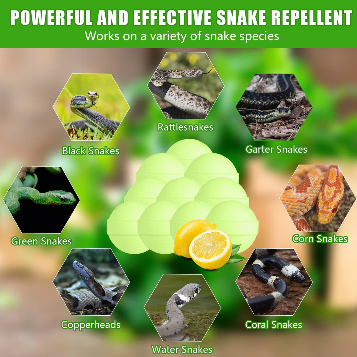 Enbabbor snake repellent bag hanging enables flexible placement.