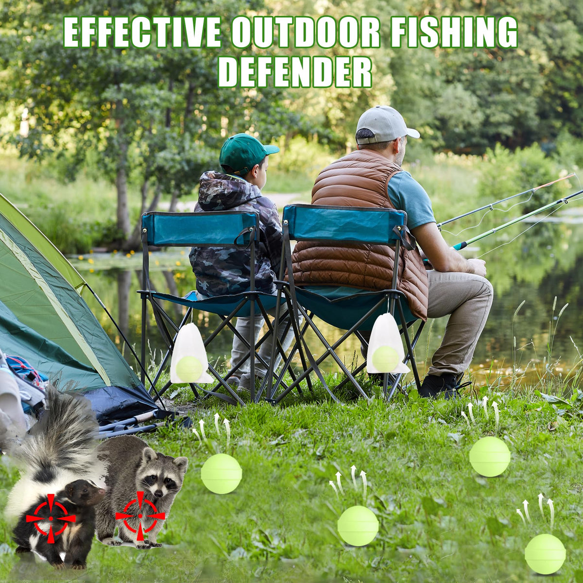 Enbabbor snake repellent ball near entry creates safer home approach.
