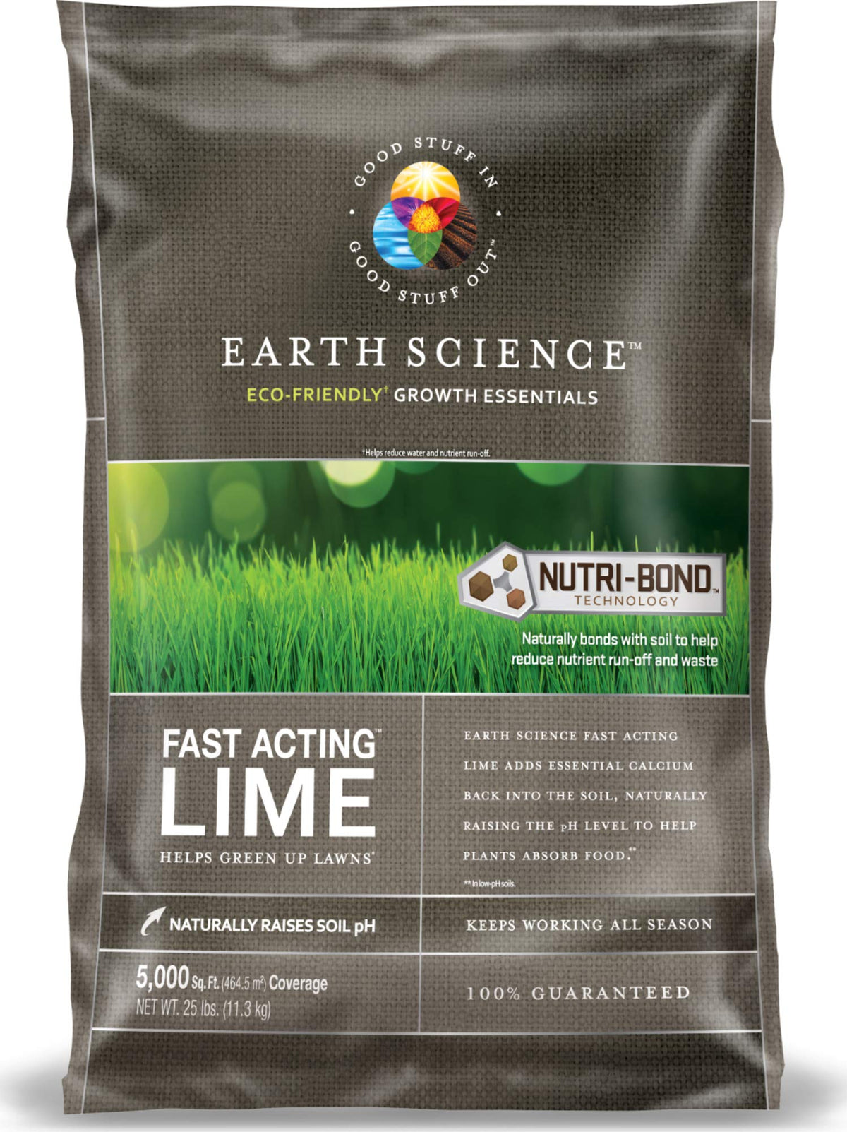 ENCAP 25lb Fast Acting Lime bag improves soil pH for better nutrient uptake