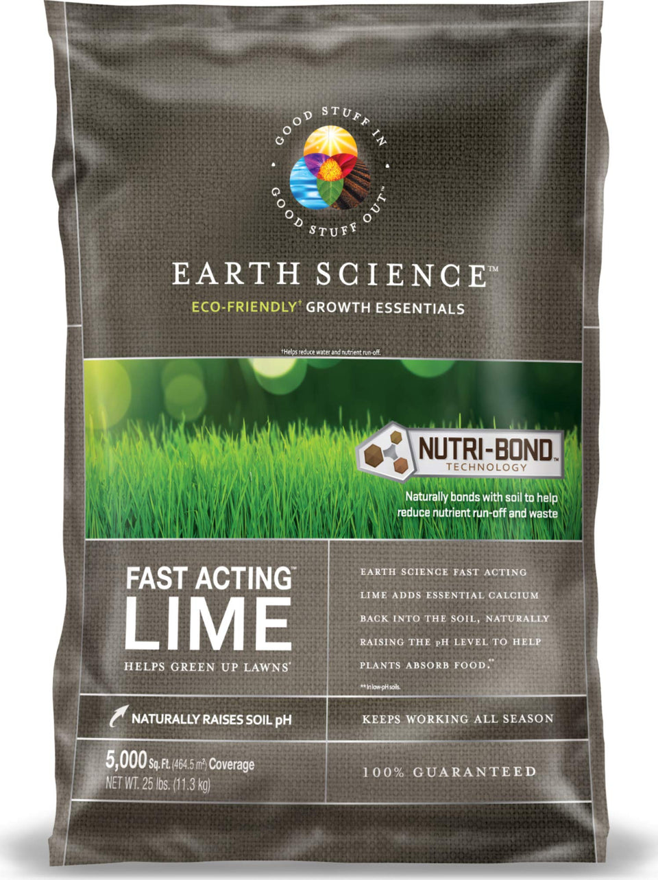 ENCAP 25lb Fast Acting Lime bag improves soil pH for better nutrient uptake