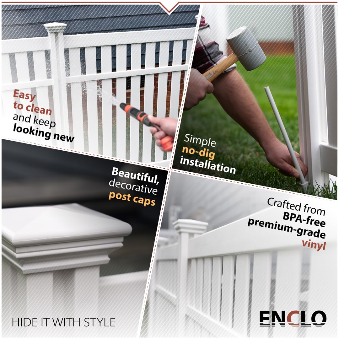 Enclo Hartford 3-panel privacy screen in backyard enhances privacy and curb appeal.
