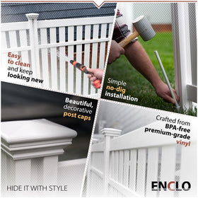 Enclo Hartford 3-panel privacy screen in backyard enhances privacy and curb appeal.