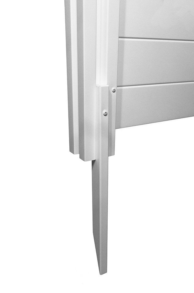 Enclo privacy screens warranty seal communicates long-term support.