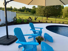 Encore Cool concrete-repair-seal protects deck by filling cracks and sealing.