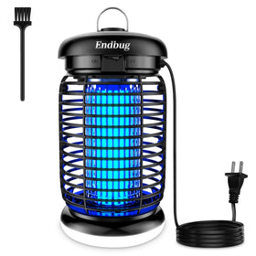 Endbug bug zapper with outdoor LED light for ambient evenings