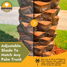 Endurant Palm Colorant mixing ratio shown for quick, easy application