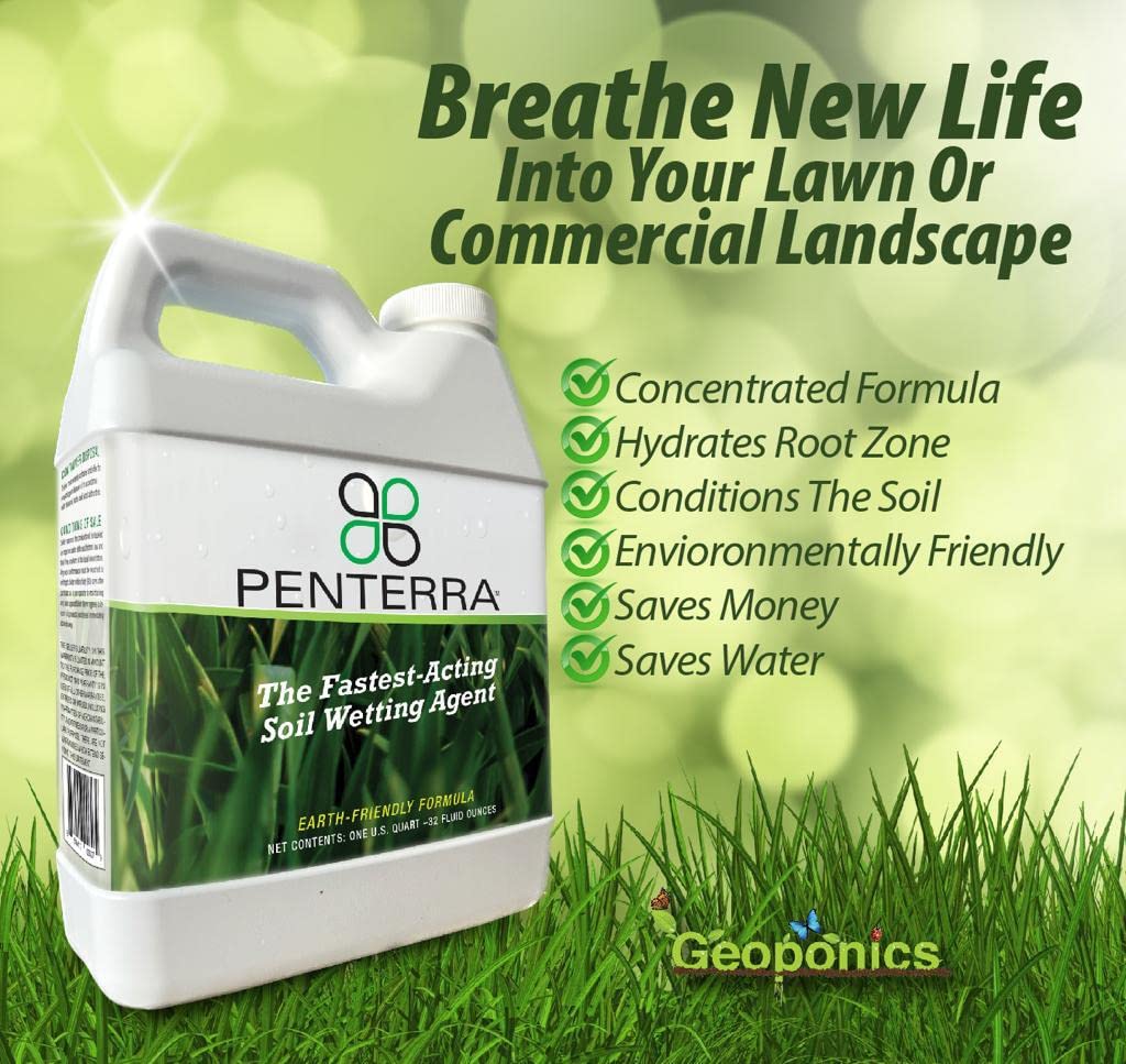 Endurant Penterra erosion control shows reduced runoff and soil stability.